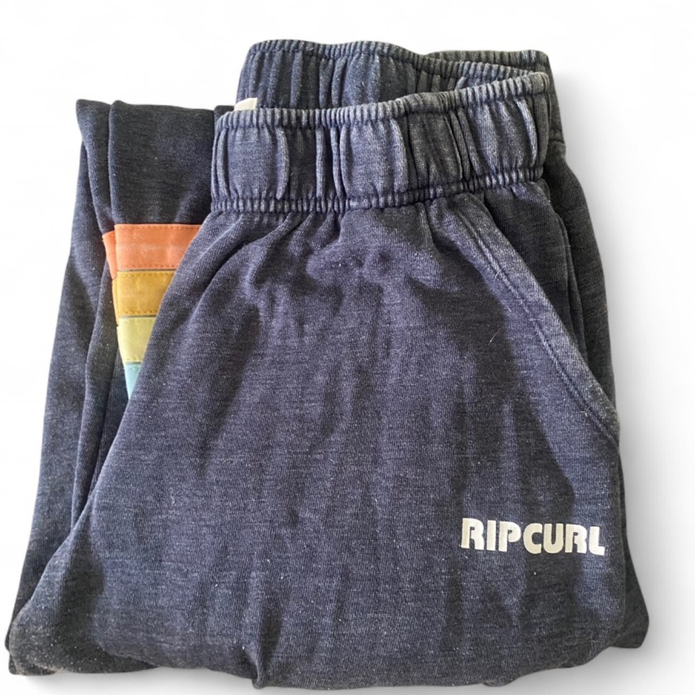Rip Curl Blue Sweatpants Relaxed Fit Cotton Blend